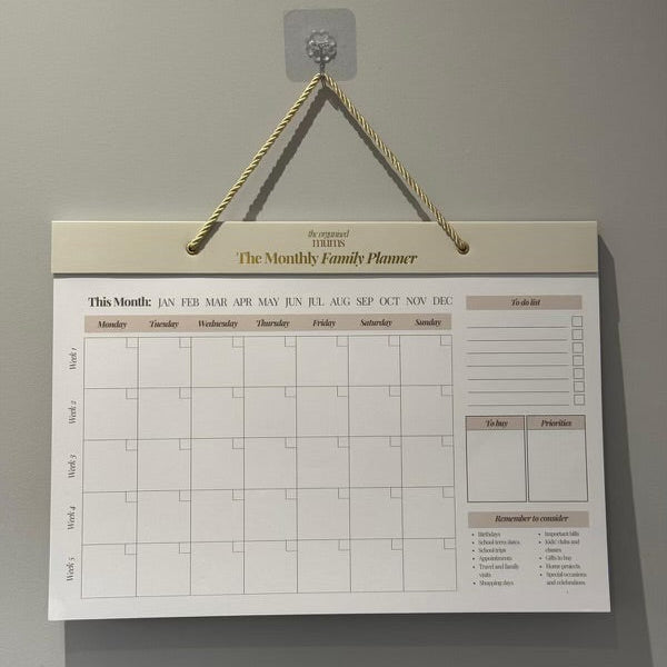 The Monthly Family Planner