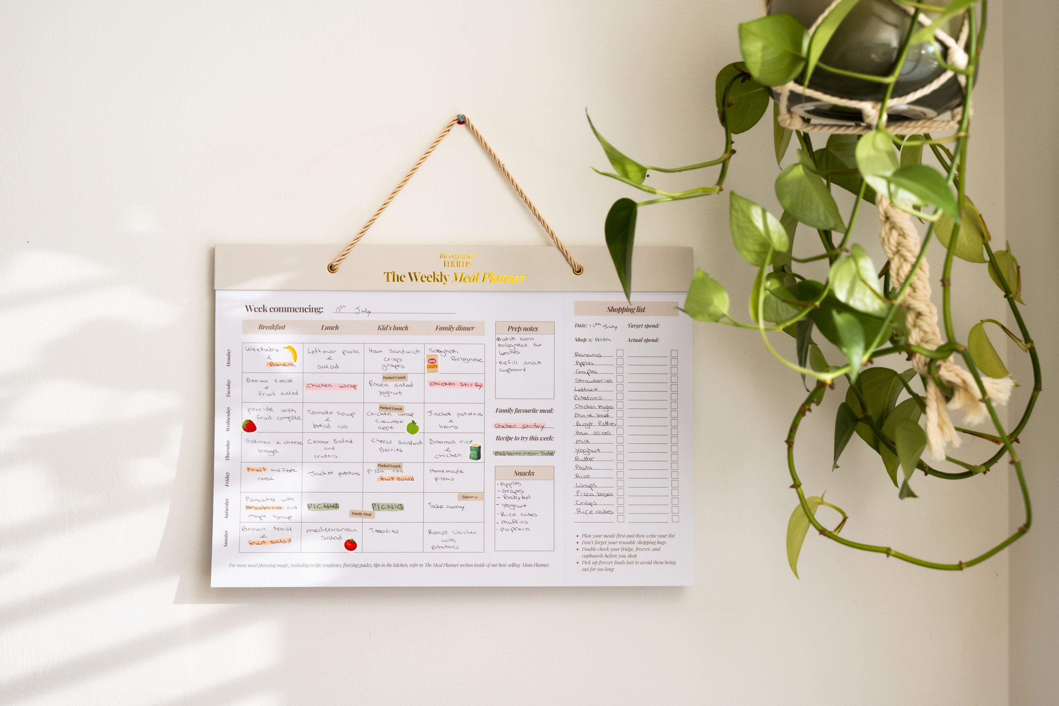 The Weekly Meal Planner
