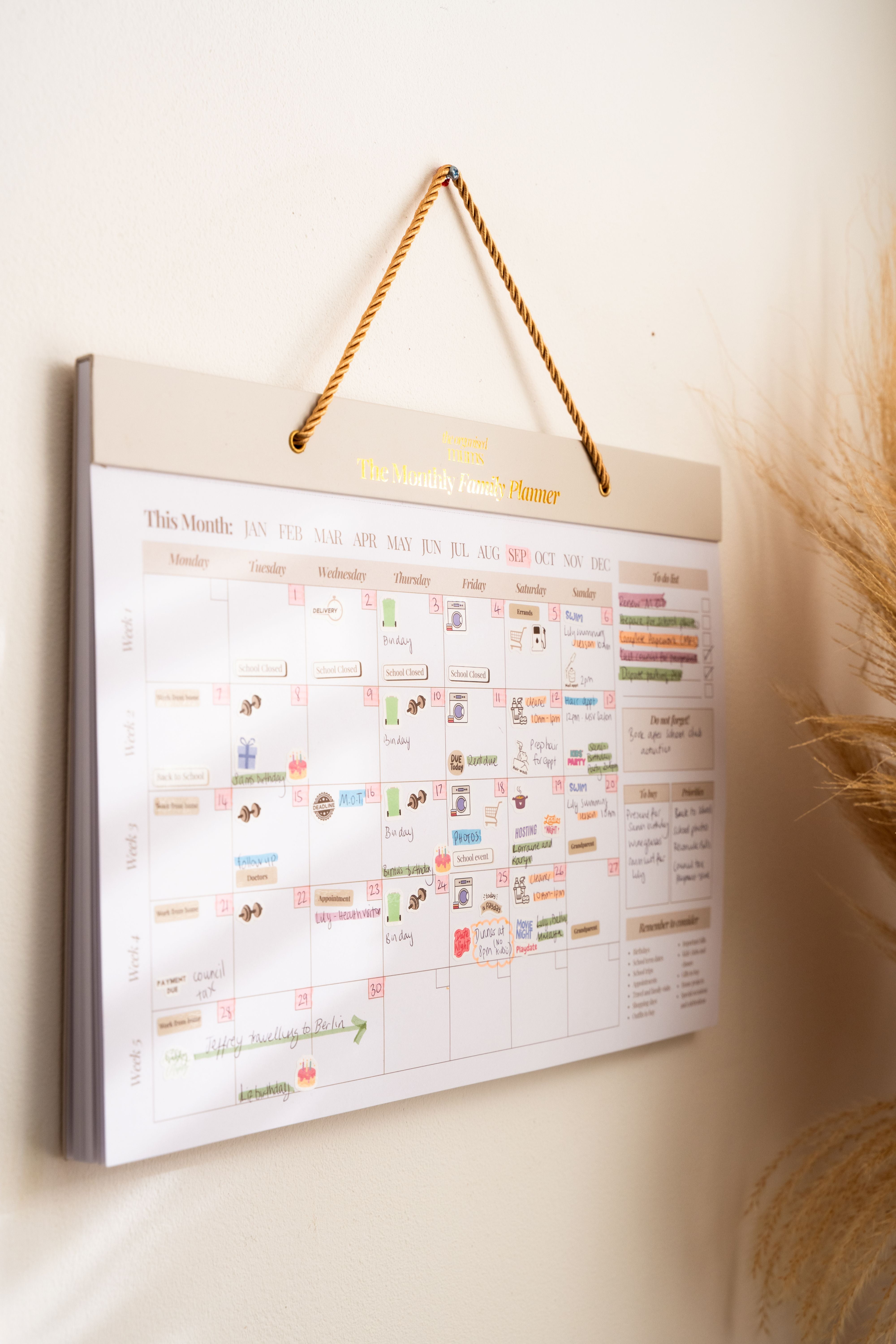 The Monthly Family Planner