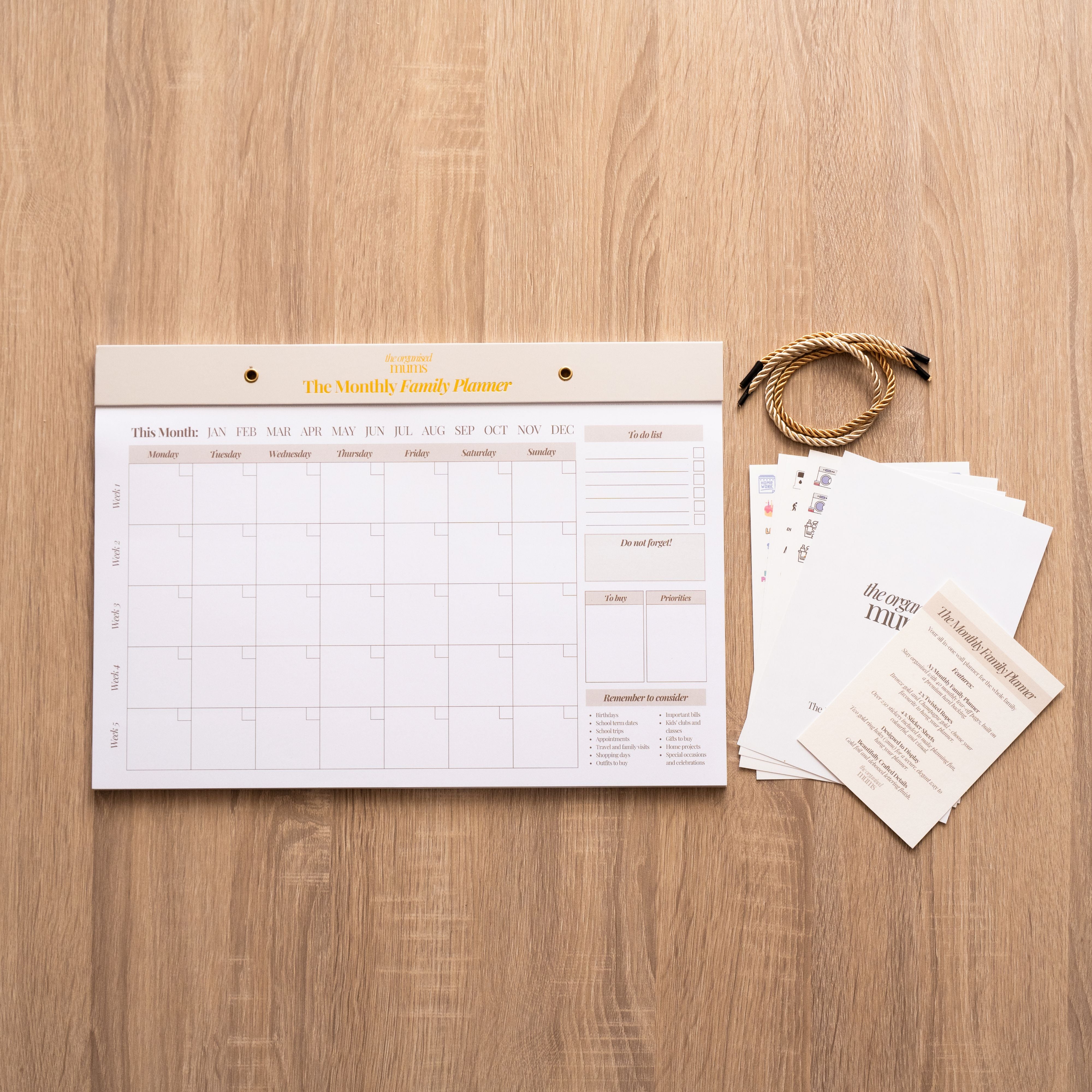 The Monthly Family Planner